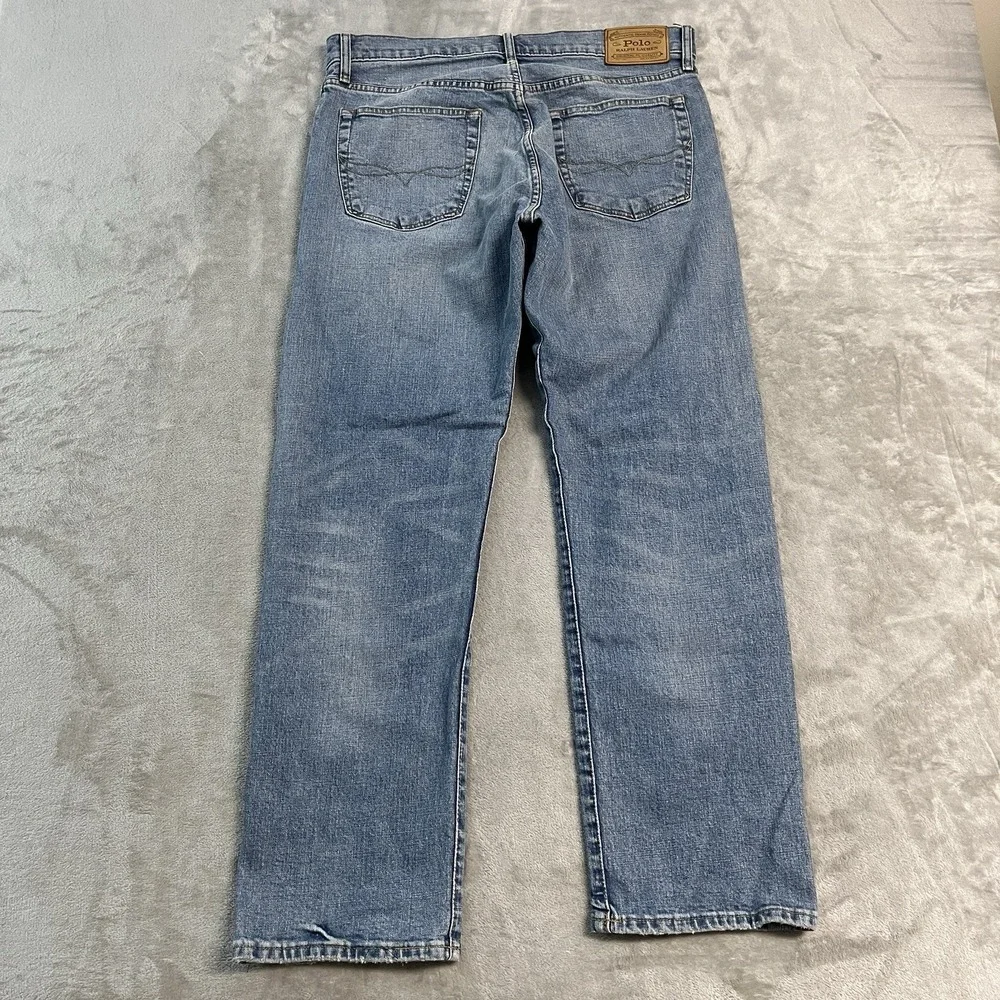 Polo Ralph Lauren Thompson Relaxed Jeans Mens 34x30 Blue Denim Straight Leg